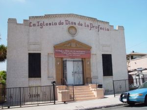 La Iglesia de Dios de la Profecía. The face of the building before the beautification.